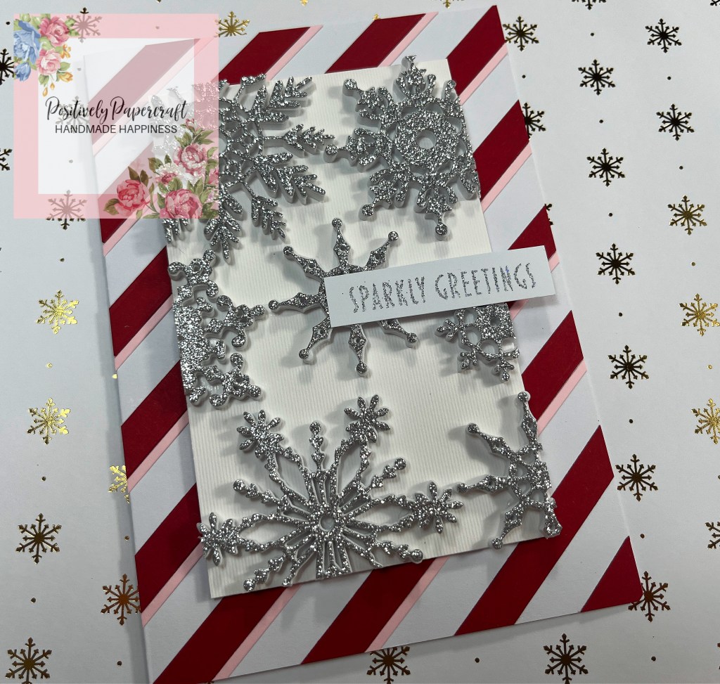 3d snowflake Christmas card